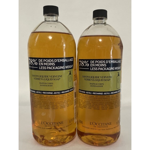 L’OCCITANE Other - L'Occitane Verbena Shower Gel Hands & Body Wash Refill, 16.9 Fl Oz 2 Pack NEW